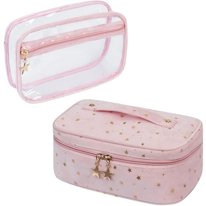 Trousse de toilette - Trousse de maquillage - Rose - Rose clair - Trousse de voyage