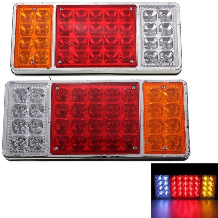 2 x 12v 36 LED Feux Arrière Arrêt Indicateur Bateau Voiture Remorque Camion