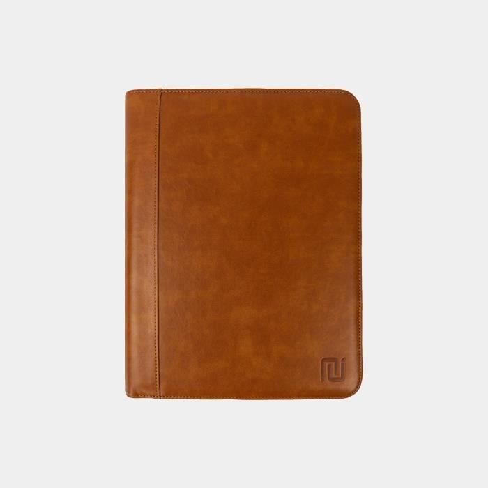 Porte-documents En Cuir Véritable Gusti Asher - Style Vintage, Marron - Pour Conférences, Voyages, Présentations