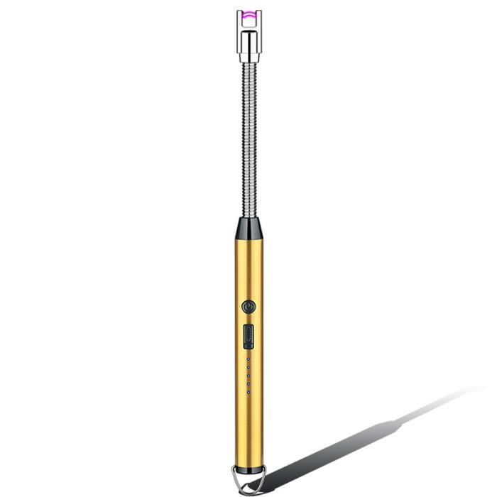 Briquet Électrique Télescopique Rechargeable USB - 29-75 Cm, 360°