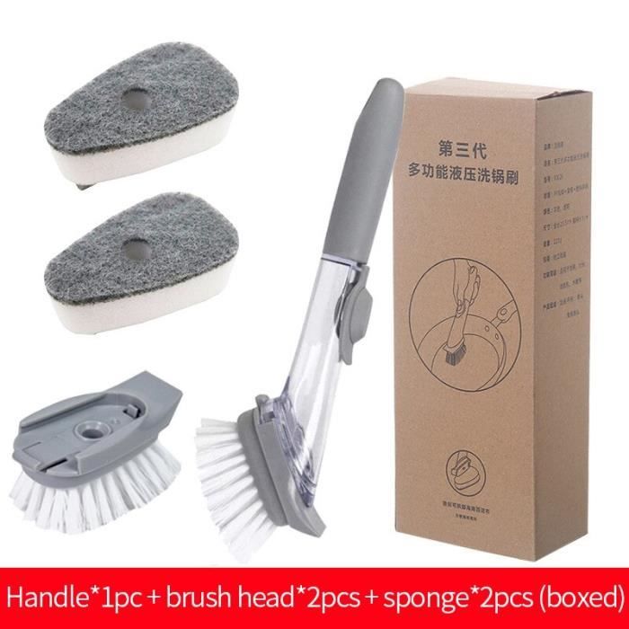 Brosse de nettoyage vaisselle cuisine interchangeable - Maroc