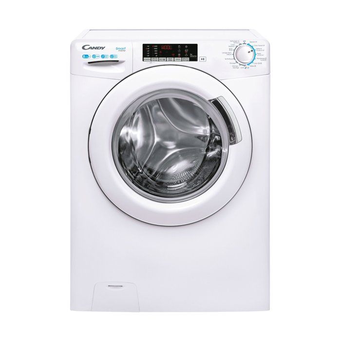Lave-linge séchant CANDY CSWS 485TWME/FR - 8 / 5 kg - Induction - 1400 trs/min - 15 prgms - Classe A - Blanc