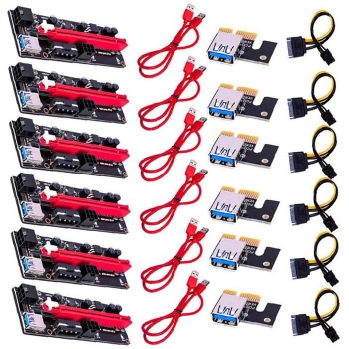 Paquete De 2 Tarjetas Pcie Riser Ver009s Gpu Riser 1x A 16x | Cuotas sin interés Paquete De 2 Tarjetas Pcie Riser Ver009s Gpu Riser 1x A 16x | Cuotas sin interés