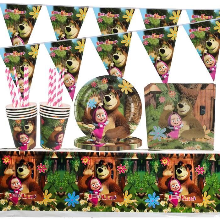 Kit Vaisselle Fête Le Roi Lion - 60 Pièces Pour 10 Invités, Assiettes, Gobelets, Serviettes