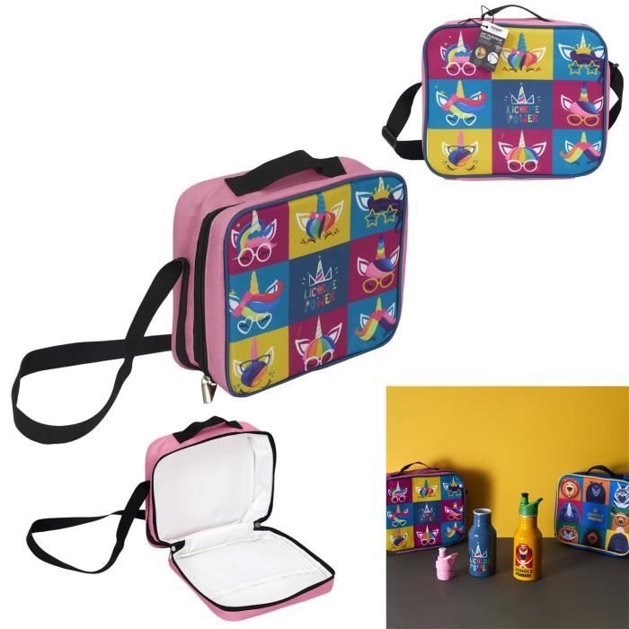 Cartable Fraicheur Sac Repas Sac Isotherme Enfant Licorne Coffret 22x20x8cm Cdiscount Maison