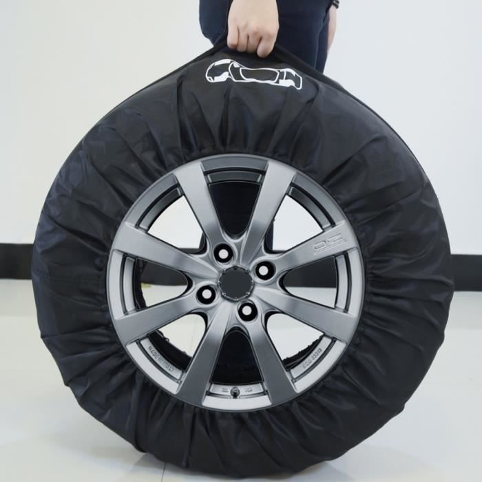 Dilwe Protecteur antipoussière de roue de pneu Housse de protection pour  pneu de secours de voiture 4 pièces avec auto coffret - Cdiscount Auto