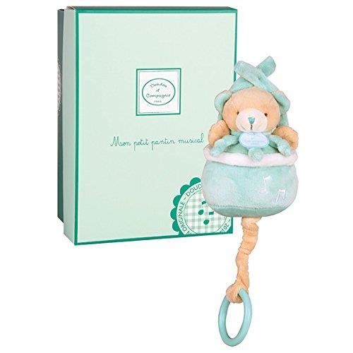 Doudou Et Compagnie Ours Ourson Musical Boite A Musique Cueillette Cm Vert Menthe Bebe Fille Garcon En Boite Coffret Cadeau Vert Vert Menthe Blanc Achat Vente Doudou