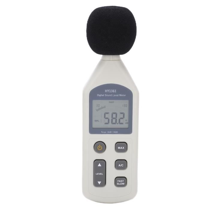 Compteur De Décibels 3 En 1 Lecteur De Niveau Sonore Mural à LED Haute Precision Compteur Humidite Et De Temperature 95059601