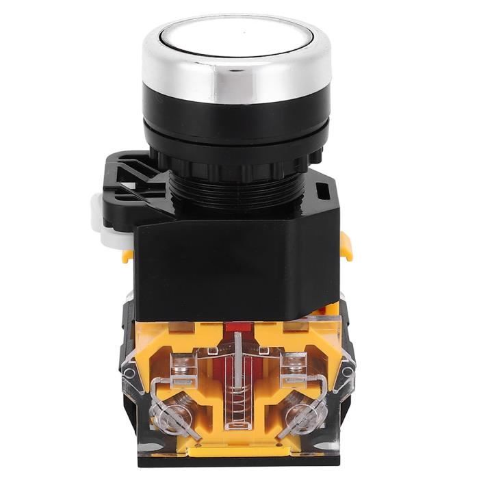 Commutateur à Bouton Poussoir, AC220V-380V 10A Bouton Marche Arret, Bouton Arret Urgence - 8