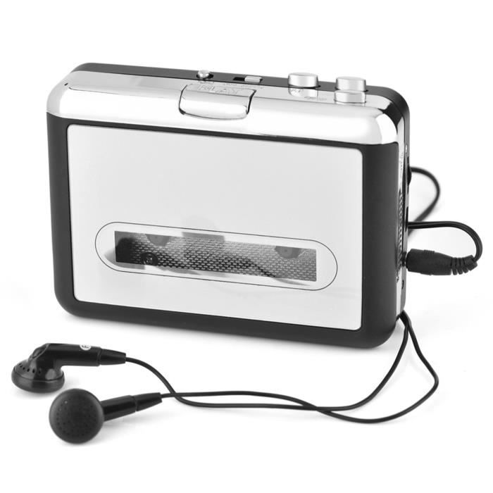 HURRISE Convertisseur Cassette USB Vers MP3 Portable, Lecteur Cassette  Portable pour Ordinateur Voiture