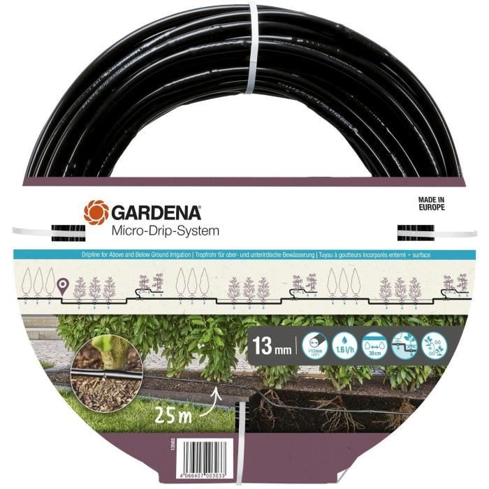 Extension de tuyau à goutteurs incorporés GARDENA 25 Enterré et en surface - vue 2
