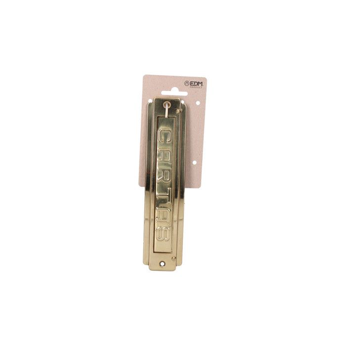 BOÎTE AUX LETTRES en Laiton Massif Vieilli Encastré Avec Inscription Poste Ester EUR 354,48 - FR