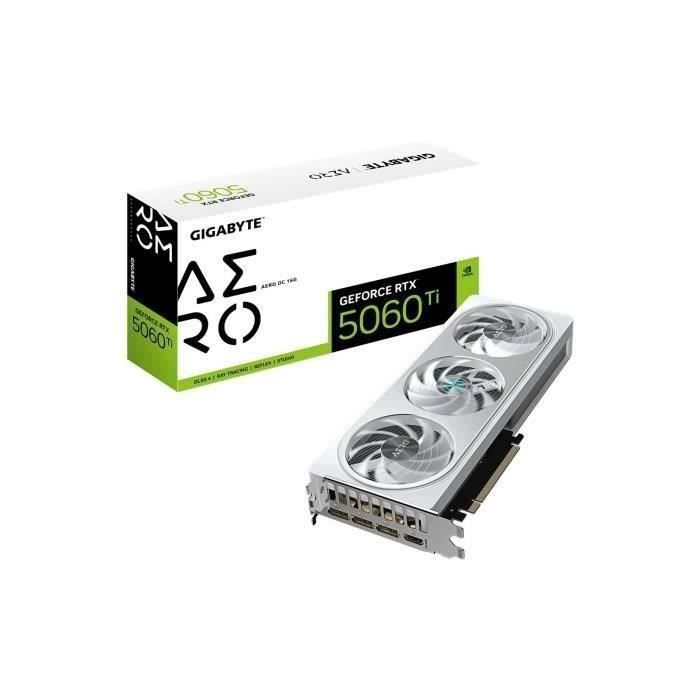 Carte graphique - GIGABYTE - GeForce RTX 5060 Ti AERO OC 16G