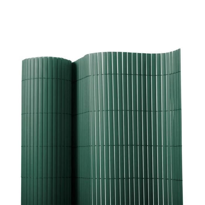 Canisse PVC Brise Vue Paravent de Jardin Piscines Palissade en PVC Résistant aux UV Intempéries 200 x 300 cm - Vert