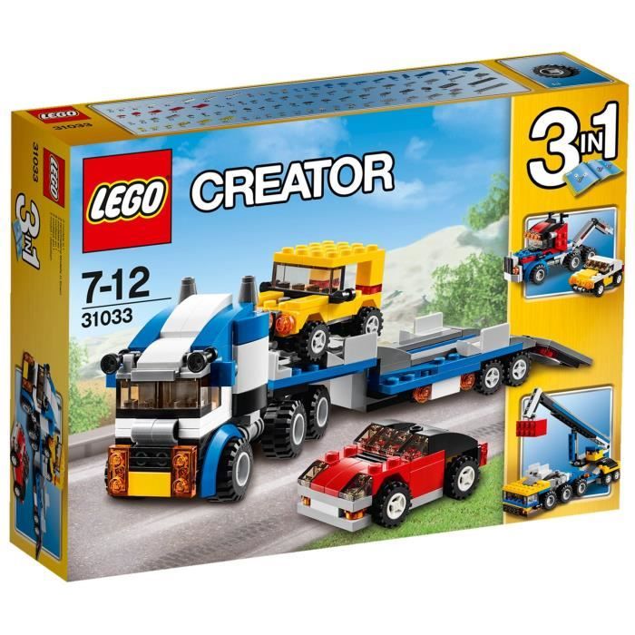 LEGO Creator 3 en 1 31033 Le Transport de V&eacute;hicules 