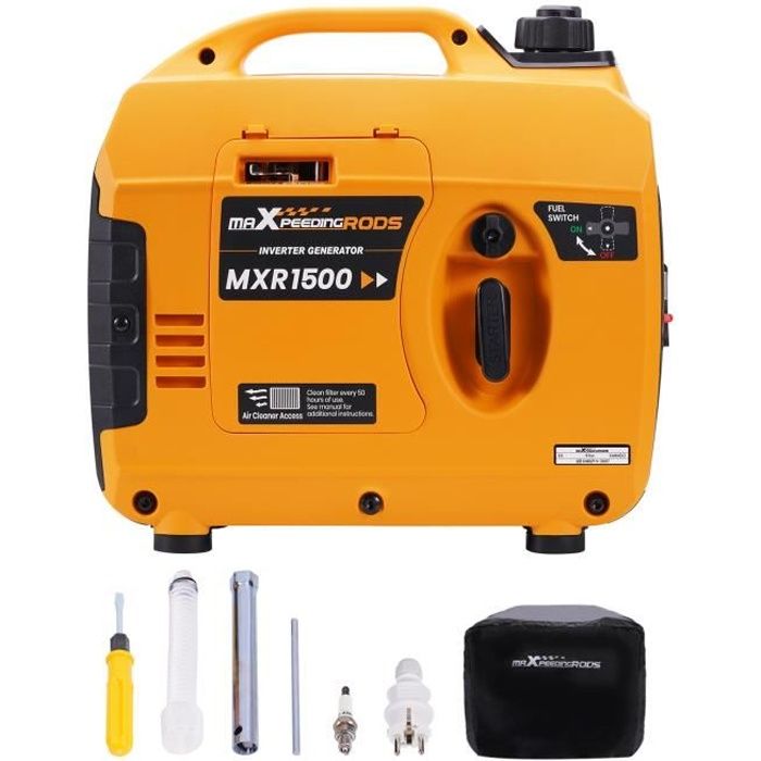 Groupe électrogène et accessoire inverter à essence 1200W générateur Portable silencieux 230V 4 temps