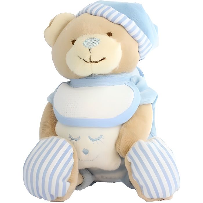 Doudou A Broder Point De Croix Ours Etoile Coloris Bleu Cdiscount Beaux Arts Et Loisirs Creatifs