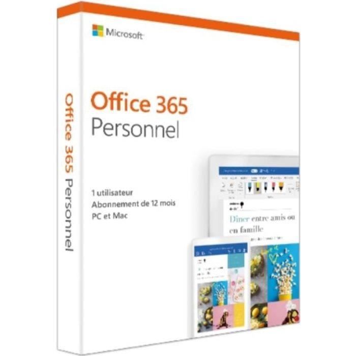 Logiciel de bureautique Microsoft Office 365 Personnel - Cdiscount ...