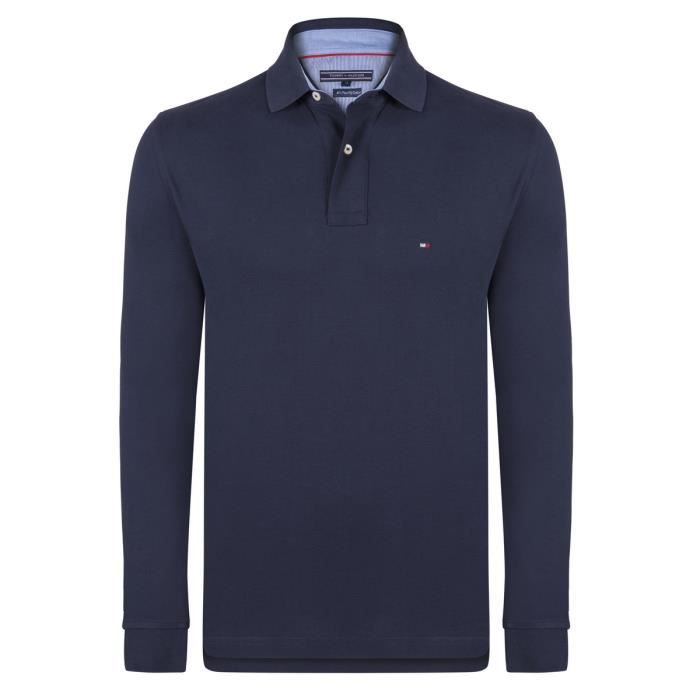 Polo manche longue tommy best sale