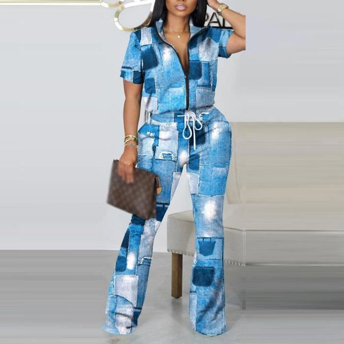 Achlibe Ensemble De Pyjama 2 Pièces Pour Femme, Haut à Manches