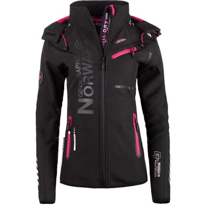 Veste Softshell Noir Femme Geographical Norway Reine