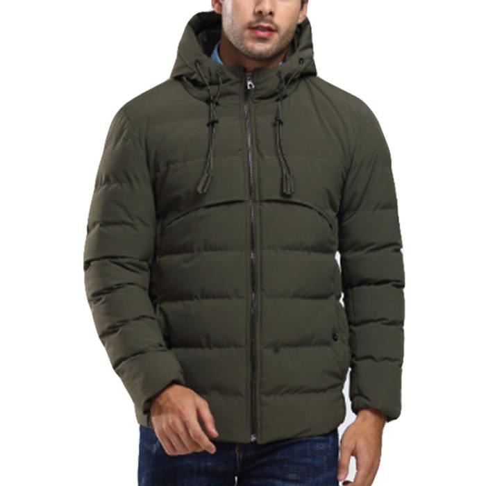 Générique Manteau Homme Hiver Chaud Avec Doublure Peluche Doudoune
