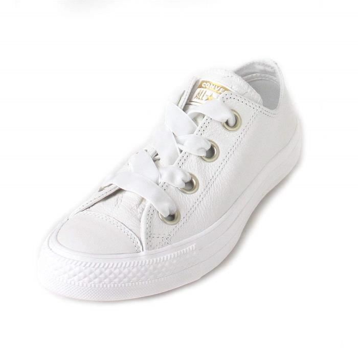 converse blanche lacet large