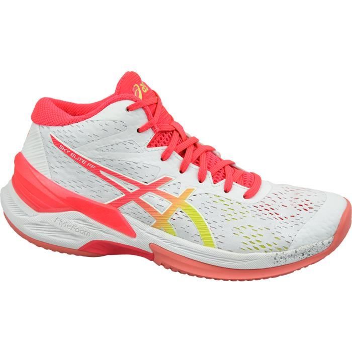 Asics Sky Elite FF MT 1052A023 100 chaussures de volley ball pour femme Blanc Cdiscount Sport