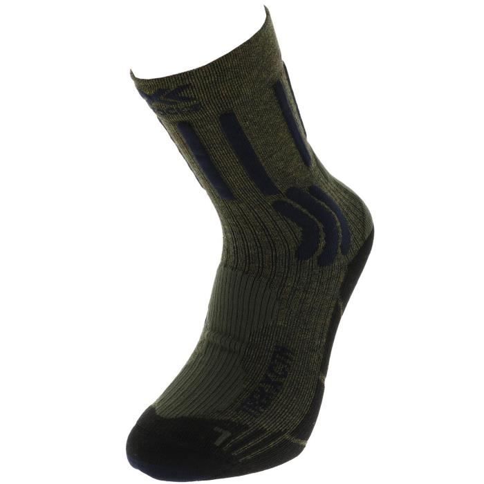 Chaussettes de marche randonn e Trek x ctn kaki X socks Kaki