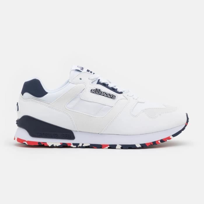 Baskets Ellesse Runner Tex White ELLESSE 872970 60 33 Textile Mixte Blanc Plat Lacets