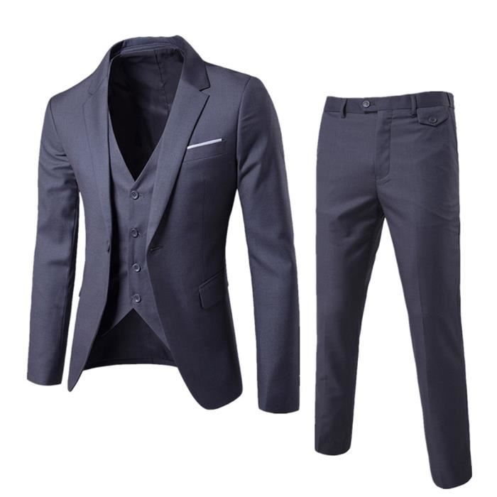 Costume Homme grande taille uni Marque Luxe V Tements Masculin