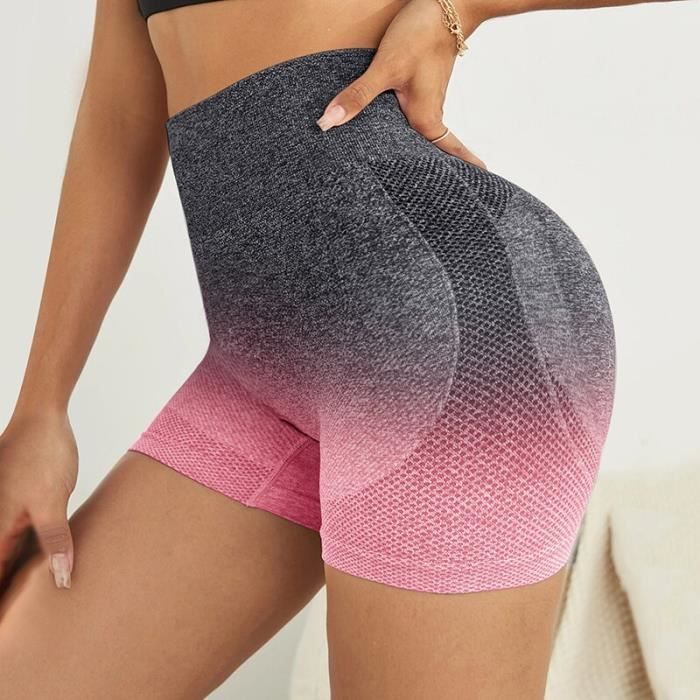 Legging Court Athleta 2 En 1 Noir/gris - Taille Small Petite - Sans Couture - Occasion Très Bon état
