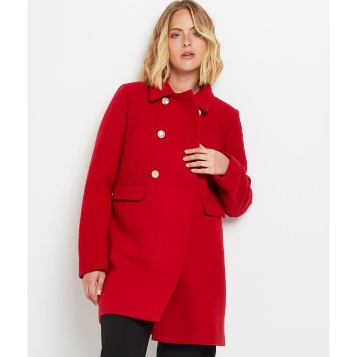 Manteau sales rouge femme