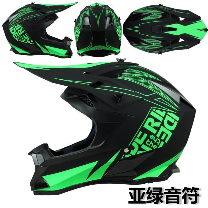 Casque Motocross Intégral Unisexe - Homologué DOT, Avec Lunettes, Gants Et Masque, Tailles S à XL - 11