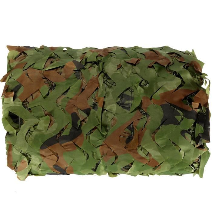 Filet Camouflage Militaire Vert - Pour Chasse, Camping, Airsoft - Tissu Oxford 150D Résistant