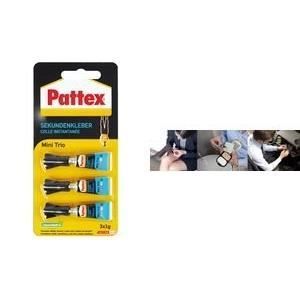 Colle instantanée Pattex Mini Trio PATTEX Fluide Dosage précis en gouttes