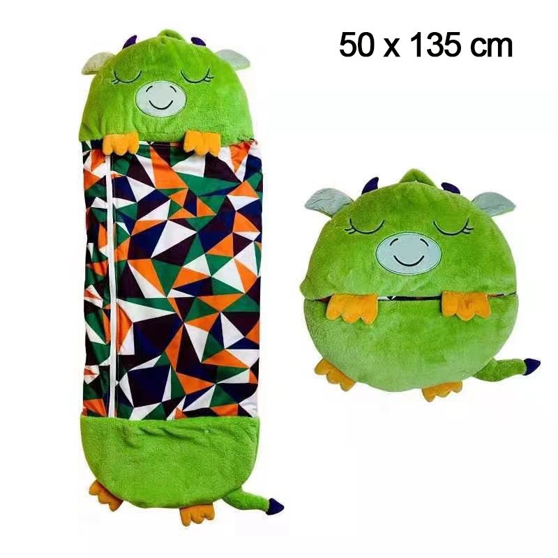 Sac De Couchage Enfant 2 En 1 – Oreiller Transformable En Couverture De Sieste – 8 Motifs Animaux – Lavable En Machine – Cadeau Original