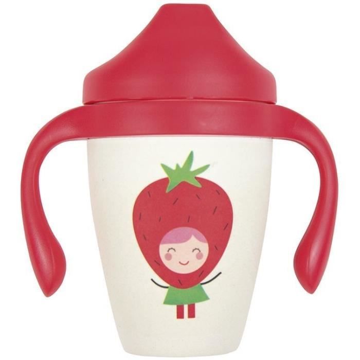 Mill O Bebe Tasse D Apprentissage En Fibres Naturelles Anti Fuite Et Ergonomique Design Fraise 6 A 18 Mois Cdiscount Puericulture Eveil Bebe