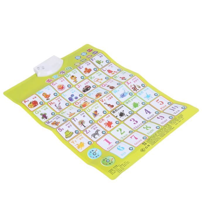 Lexibook Un Poster éducatif Parlant Bilingue FR/EN, Pour Apprendre L Alphabet Du Vocabulaire Et L Orthographe Avec Les Princesses Disne