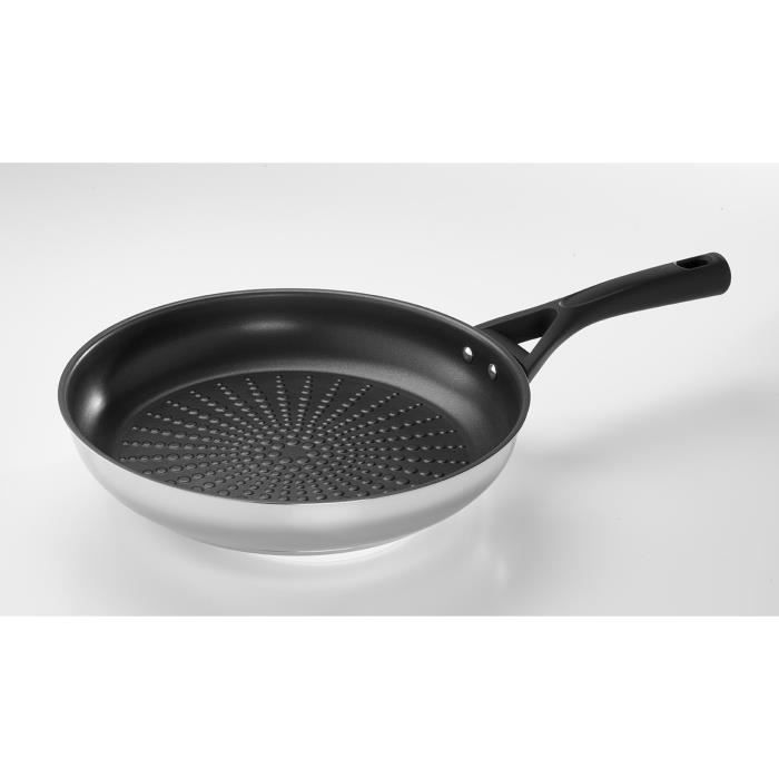 PYREX Poêle Expert Touch - Ø 28 cm - Acier inox