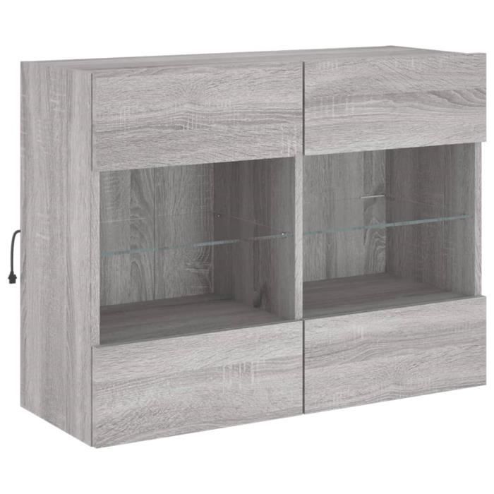 Meuble TV Snake Nordique Élégant – Chêne Sonoma & Blanc Mat, 4 Étagères, 160 Cm – Design Moderne Et Fonctionnel Pour Salon Ou Salle à Manger