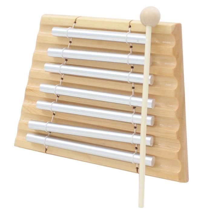 Xylophone Carillon Solo Professionnel Avec Maillet - Instrument Percussion Pour Classe, Thérapie Et Méditation