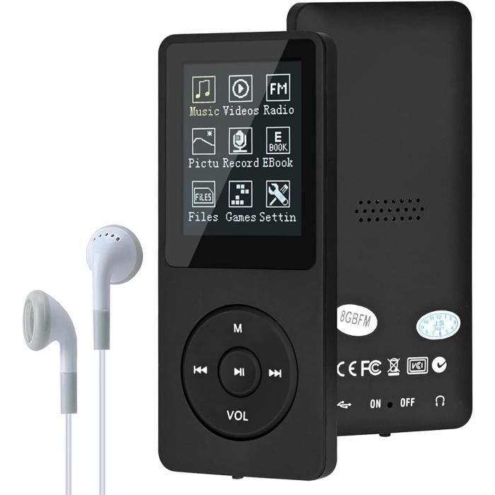 Lecteur MP3,Vorstik V2 HiFi Lecteur De Musique Numérique 1.8