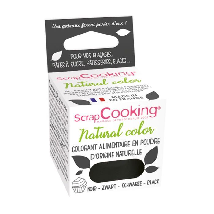 Colorant alimentaire en pâte 20 g Noir + Stylo de glaçage noir Scrapco 