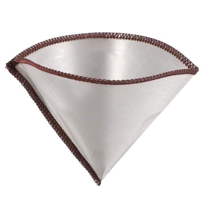 Filtre à Café Réutilisable En Acier Inoxydable 304 - Forme Conique Pour Chemex Et Cafetières