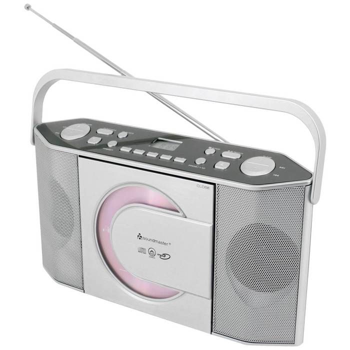 soundmaster RCD1755SI Radio-lecteur CD FM CD argent