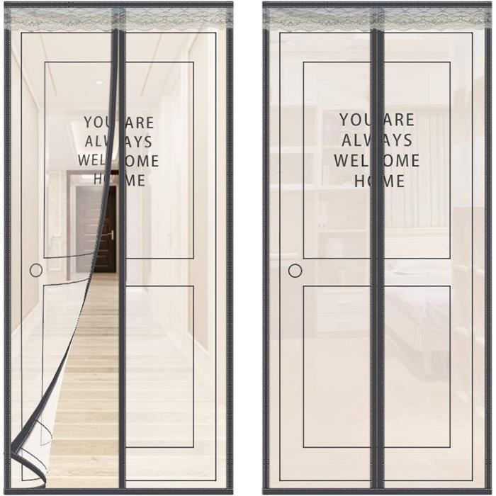 Moustiquaire De Porte Magnétique 125 X 195 Cm - Fermeture