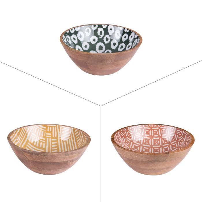 Coupe Taiana 30 cm bois 30 cm table passion 30x30 cm