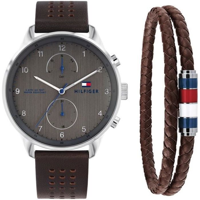 Montre tommy clearance hilfiger homme marron