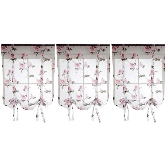 Rideau d'ameublement Coquelicot - Rose - - 62.00